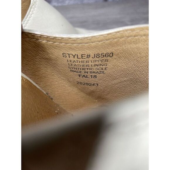 Madewell The Harper Ivory Leather Mules Stacked Heels Women 8M US/39EU J8560 - Picture 16 of 16